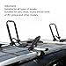 XHTLLO 2Pcs Kayak Roof Rack, Foldable J Bar Car Roof Rack, Universal Kayak Rack, Adjustable Car Top Mount Carrier for Car, SUV, Pickup, Trucks, Kayaks