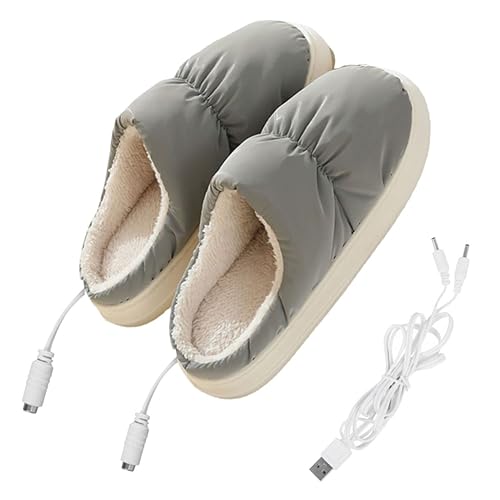 Pantoufles chauffantes USB BESPORTBLE pour pieds glacés au bureau en hiver
