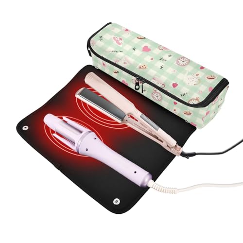 Bolsa de viaje para herramientas de cabello resistente al calor miniatura 2