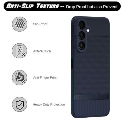 Image of Shockproof Case for Samsung Galaxy A16 4G / A16 5G | Full Camera Protection | TPU Flexible Back Cover for Samsung Galaxy A16 4G / A16 5G (Steel Blue)