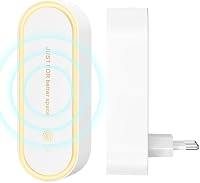 bubbacare Ultrahangos Rovarriasztó 2db - LED Éjszakai Fény, Elektromos Kártevőűző Szúnyog, Egér, Pók Ellen, 1200m² Hatótávolság, Fehér 1