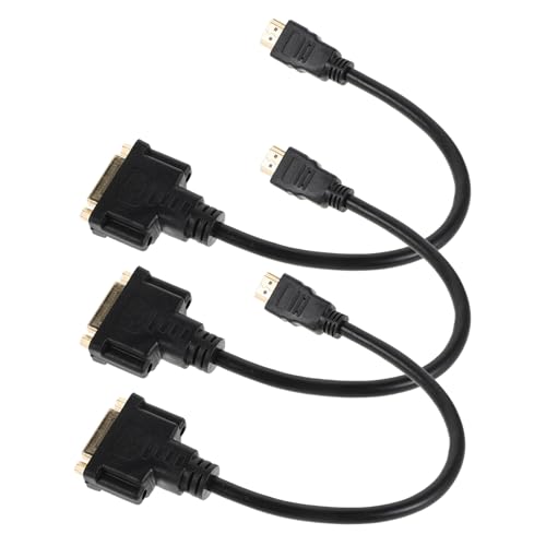 Cable convertidor DVI bidireccional HDMI pack de 3 adaptadores multimedia de alta definición