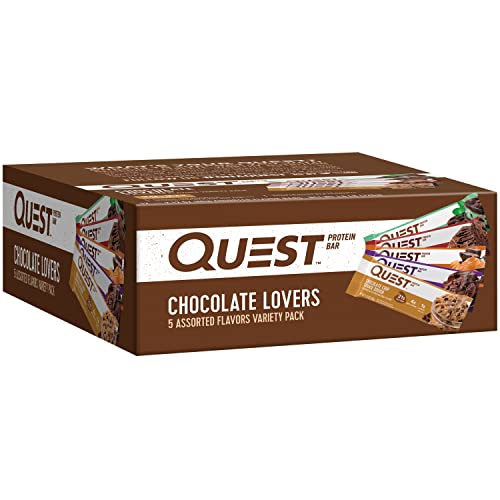 Quest Nutrition- High Protein, Low Carb, Gluten Free, Keto Friendly, Chocolate Lovers Variety Pack, 12 Count #TOP2