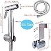 Sink Sprayer Hose Attachment for Faucet, Faucet Head Replacement with 5 Adapters, 59 Hose and Holder - for Feminine Hygiene, Baby Diaper Cleaning & Pet Bathing