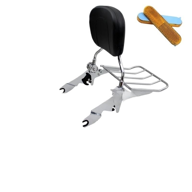 Support porte-bagages moto réglable et dossier amovible FLHT FLTR