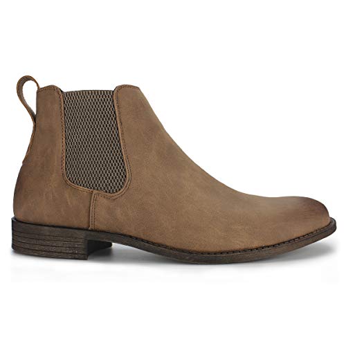 Hawkwell Men's Formal Dress Casual Ankle Chelsea Boot, Tan Manmade, 11 M Us #TOP3