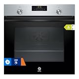 Balay - Horno multifunción, 60 cm, Control Confort, Aqualisis, Raíles 1 nivel, Cristal Negro, 3HB4131X3