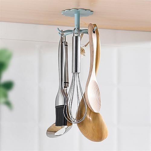 SPYKEY Porta Talheres 2pc Kitchen Flower Rotary Hook Wall Mounted Kitchenware Storage Rack Accessori