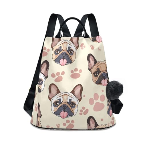 Sac à dos femme bouledogue français : voyage et randonnée antivol