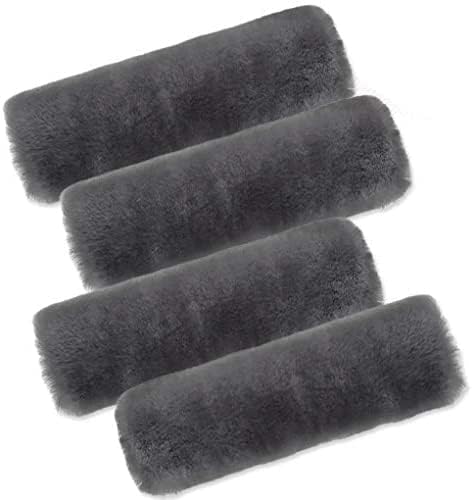 Zento Deals Comfortable Shoulder Strap Pad for Car/Bags – Soft 4 Pack Gray Seat Belt Shoulder Pad