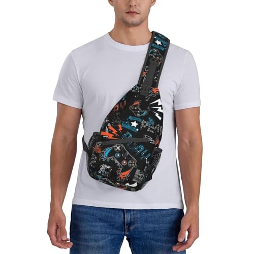 Image of Sling Backpack For Men Hiking Daypack Crossbody Shoulder Bag Travel Chest Pack | Hiking