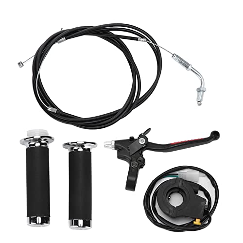 KIMISS Kit de Acelerador de Bicicleta Motorizada para Motores de 49cc, 60cc, y, Juego de Empuñadura Ergonómica Resistente Al Agua