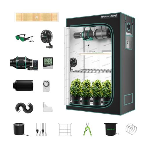 MARS HYDRO 2x4 Grow Tent Kit Complete System with 300W ...
