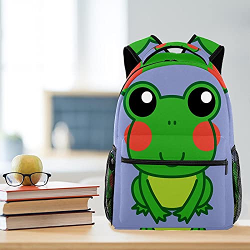 Sac à dos grenouille bleu coloré idéal pour les sorties