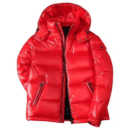 Doudoune isolante à bulles imperméable pour homme veste d'hiver épaisse coupe-vent à capuche