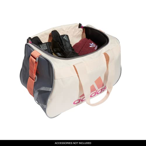 adidas Bolsa esportiva pequena Diablo, quartzo maravilha bege/cinza/rosa fusão semi coral, tamanho ú