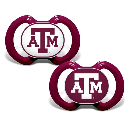 Image of BabyFanatic Pacifier 2-Pack - NCAA Texas A&M Aggies - Officially Licensed League Gear