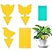 50 trampas para moscas con pegatinas amarillas para luchar contra mosquitos luego, perfectas para combatir pulgones,moscas blancas para tierra de flores, plantas de interior en casa o en el balcón