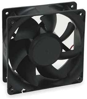 Axial Fan, Square, 115V AC, 1 Phase, 124 cfm, 4 11/16 in W.