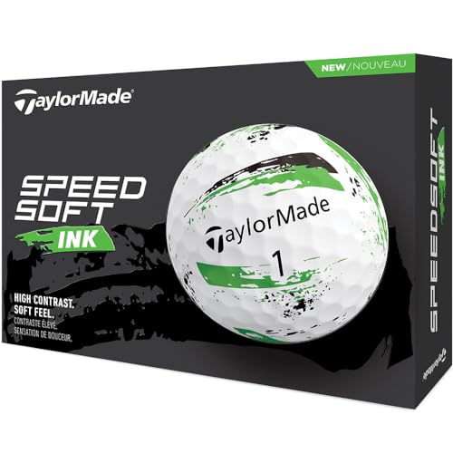 TaylorMade Men's SpeedSoft Ink Golf Balls - Blue