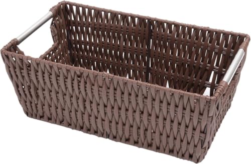 Image of Whitmor Rattique Small Shelf Tote (6500-2712-JAVA) (Pack of 6)