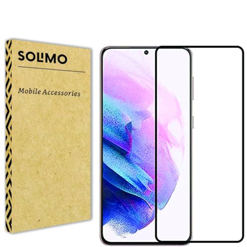 Amazon Brand - Solimo Tempered Glass Screen Protector for Samsung Galaxy S21 Fe 5G with Edge-to-Edge Coverage | Easy Installation Kit (Black) (B0D81F1BGS) Amazon Price History, Amazon Price Tracker