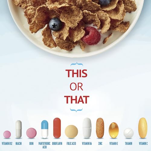 Total Breakfast Cereal, 100% Daily Value of 11 Vitamins and Minerals, Whole Grain Cereal, 16 oz