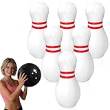 QUYLIXX Giant Inflatable Bowling Set，One 15 Inches Ball with Six 23 Inches Pins