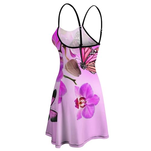 Robe d'été papillons violets chic pour vos soirées plage et vacances - 5