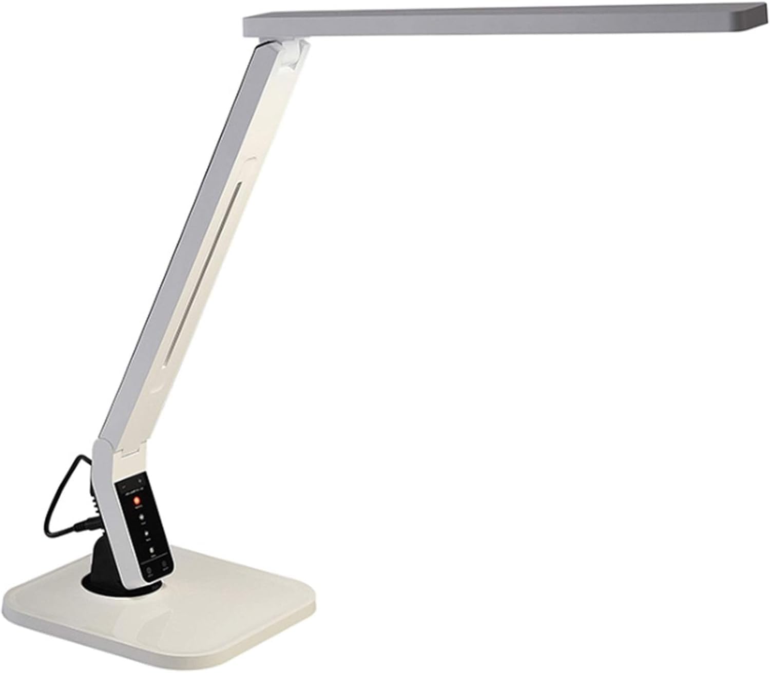 Lampy stołowe – lampa biurkowa LED z pielęgnacją oczu, składana konstrukcja, timer automatycznego wyłączania 60 min, port USB, ściemniane sterowanie dotykowe, 4 tryby oświetlenia, 5 poziomów jasności