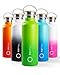 REFYLL "ColorFYLL" - Borraccia termica in acciaio INOX, 750 ml, per la scuola, i bambini, il lavoro, con anidride carbonica, a prova di perdite, senza BPA I (Apple Green)