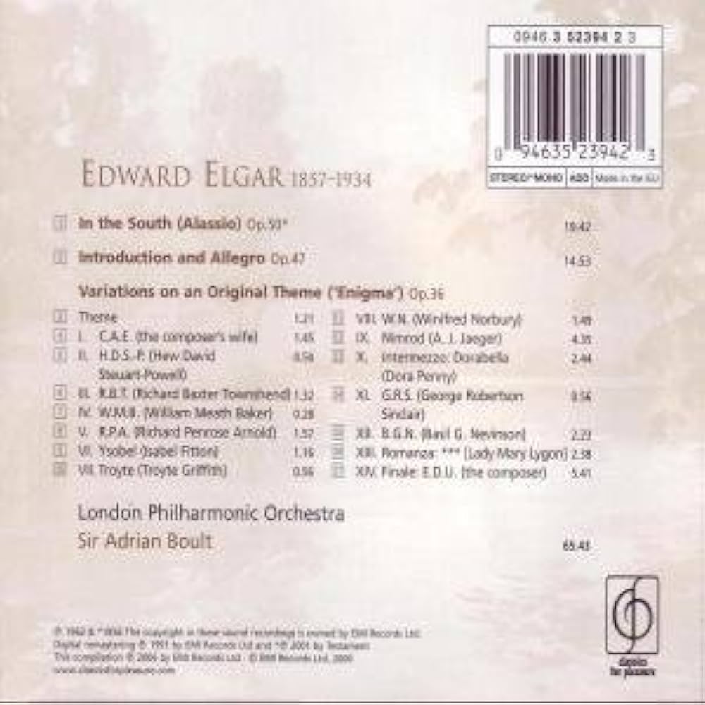 その他 Signals: Instrumental & Electroacoustic Music [CD] Amazon.co.jp: Elgar: Enigma Variations: Music