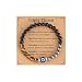 AULSIEY Evil Eye Beaded Bracelets for Women, Evil Eye Jewelry Protection Bracelet, Tiger's Eye Hematite Black Tourmaline Bracelet for Men, Tripe Threat Bracelets for Women-6mm Bead