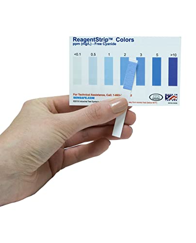 Industrial Test Systems eXact 484003 Cyanide ReagentStrip Test Kit, 2 Minutes Test Time, 0.05-200 ppm Range (Pack of 50) - Thumbnail 3