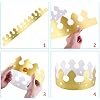 SIQUK 48 Pieces Paper Crowns Gold Paper Party Crown Hats King Crown for Kids and Adults
