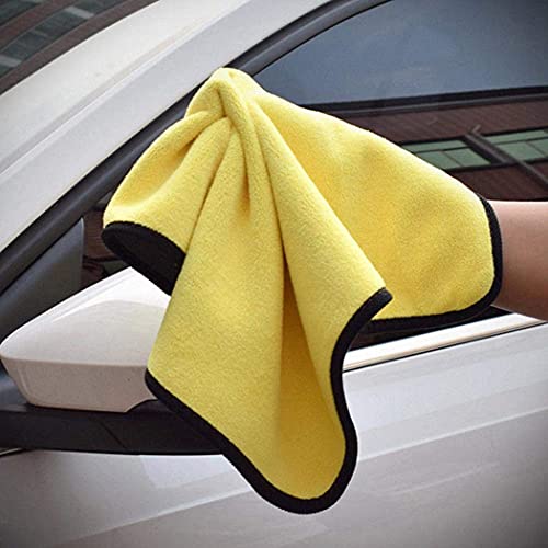 Image of Microfiber Towels for Cars Thickened Car Cleaning Rags Car Cleaning Supplies Cleaning Cloths Cleaning Towels for House and Car Drying Wash Detailing Buffing Polishing Towel(30*60 cm, Set of 4)