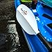 AQUA BOUND Manta Ray Hybrid 2-Piece Posi-Lok Kayak Paddle – Carbon Shaft, Fiberglass-Reinforced Nylon Blades with Dihedral Design, Posi-Lok Adjustable Offset, High-Angle Performance (220 cm)
