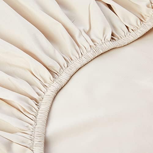 Amazon Basics, Polyester Microfibre, Beige, Double
