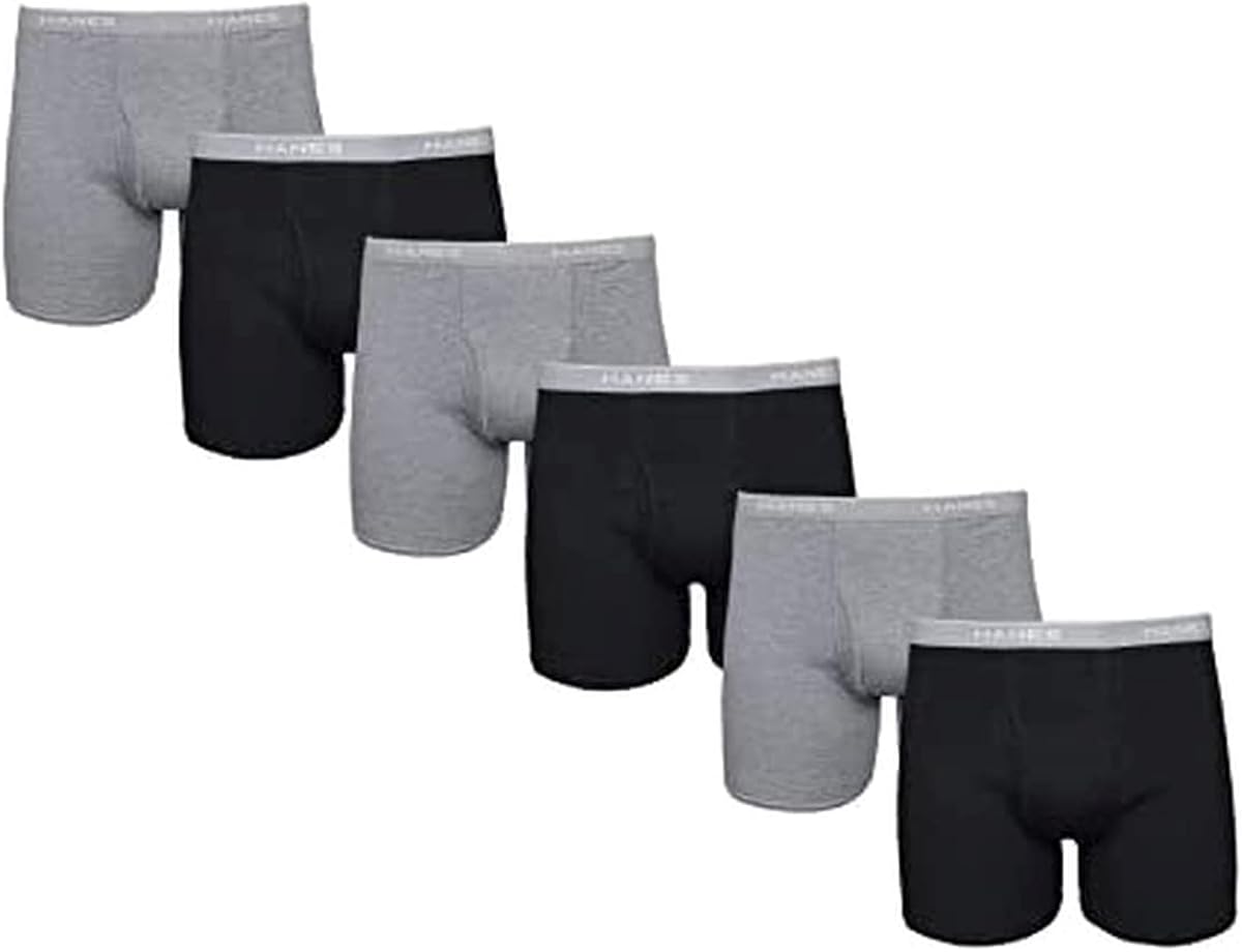 2349B4-Hanes Men's Tagless 2XL Boxer Briefs with Comfort Flex Waistband 4-Pack
