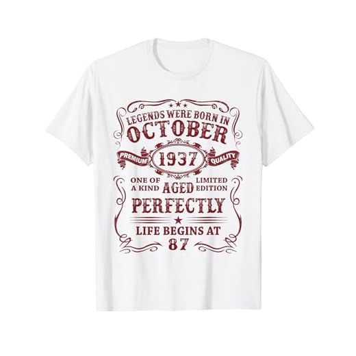 Clásico 1937 Vintage 1937 Las Leyendas Nacen En Octubre 1937 Camiseta
