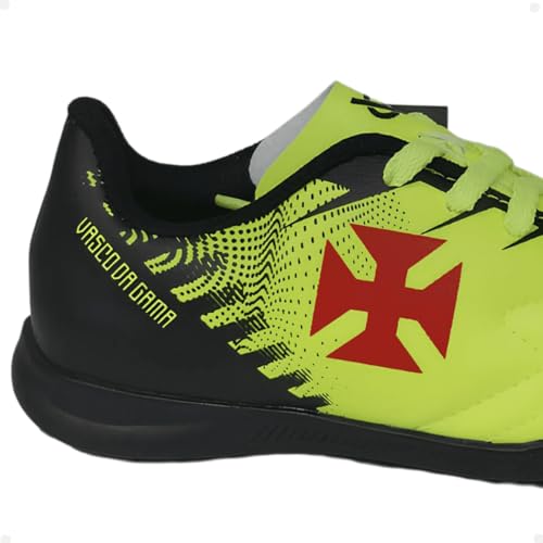 Chuteira Infantil Vasco Sem Trava Society Futebol (Verde Siciliano, BR, Criança de 4 a 8 anos, Numér