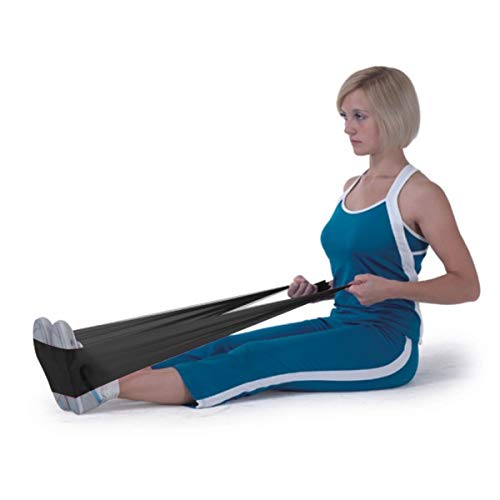 GIMA - Widerstandsband/Gummiband für Die Rehabilitation, Farbe Schwarz, Widerstandsstufe x-Schwer, Größe 1, 5 m x 14 cm x 0, 20 mm, latexfrei