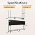 VIVOHOME Heavy Duty 8 ft 1/2 Cord Firewood Rack Outdoor with Cover Combo Set with 8ft Waterproof Log Rack Cover