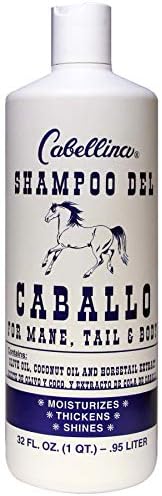 Cabellina Shampoo Del Caballo, with Horsetail Plant Extract, Provides Volume and Shine to your hair, 32 FL Oz, Bottle