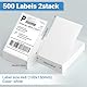 500 Blatt (2×250Blatt) 4 x 6 Versandetiketten Selbstklebend, 100mm × 150mm Thermo Etiketten, BPA-freie adressetiketten selbstklebend für die meisten Labeldrucker, Ideal für Package Tracking.