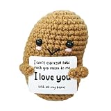 Handmade Crochet Beans-Charming Gift for Coffee Lovers!Barista Birthday Present,Cozy Emotional Support Gift,Custom Crochet Doll for Men & Women Who Adore Coffee