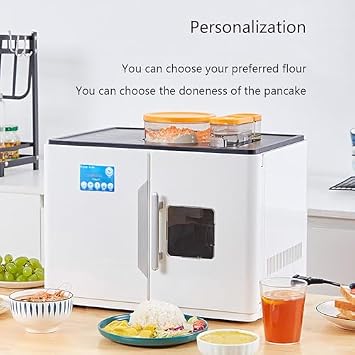 Roti Maker Machine - Fully Automatic Maker for Roti, Pancakes, Flatbreads & Pita with Smart Touch Screen, Ideal for Indian Pancakes and Flour Tortillas