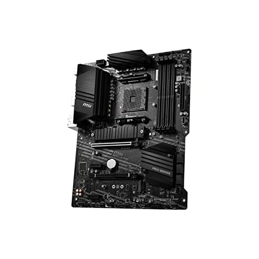 MSI B550-A PRO ProSeries Motherboard (AMD Ryzen 5000, AM4, DDR4, PCIe 4.0, SATA 6Gb/s, M.2, USB 3.2 Gen 2, HDMI/DP, ATX)