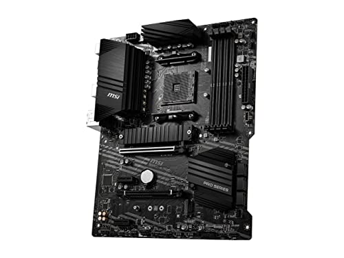 MSI B550-A PRO ProSeries Motherboard (AMD Ryzen 5000, AM4, DDR4, PCIe 4.0, SATA 6Gb/s, M.2, USB 3.2 Gen 2, HDMI/DP, ATX)