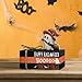 Smile Halloween Wooden Stack, Ghost Bat Mini Faux Books Bundle, Trick or Treat Tiered Tray Decorations, Indoor Decor for Kitchen Bathroom and Home Table Shelf